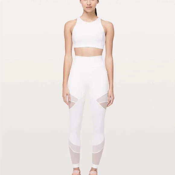 Lululemon white mesh leggings - Picture 7 of 8